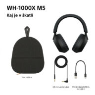 SONY BT slušalke WH1000XM5B črne