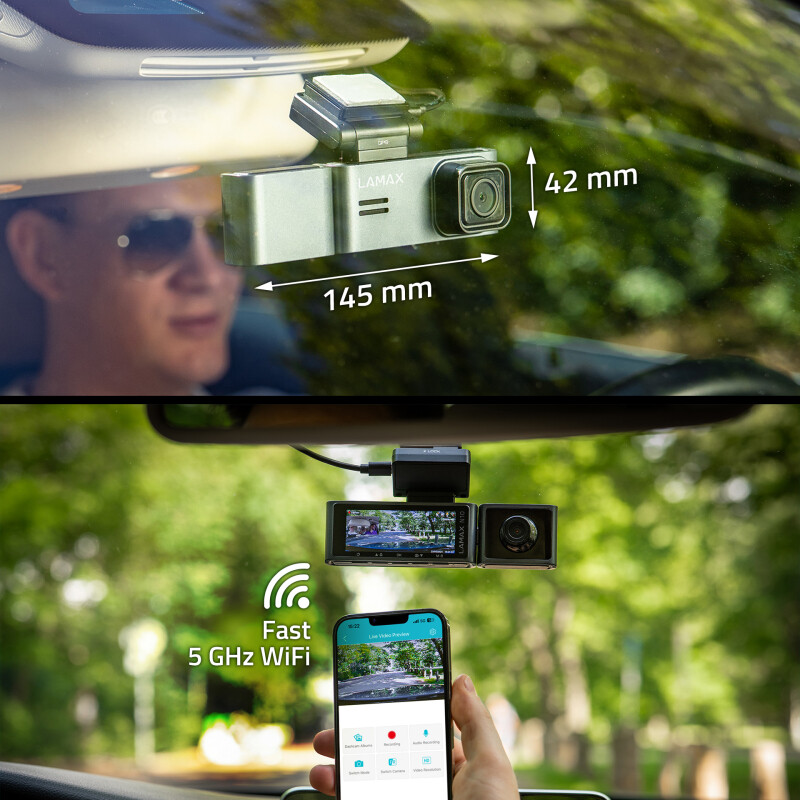 LAMAX N10 GPS 3in1 avto kamera