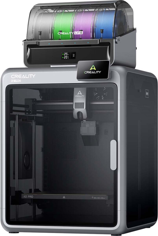CREALITY 3D tiskalnik K2 Pro Combo [300x300x300, 600 mm/s, 20.000 mm/s]